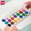 Màu nước dạng nén Deli 8 12 21 màu phiên bản mới Water color kèm cọ vẽ chuyên nghiệp