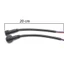 Đầu nối cáp chống nước Led DELMER, Đầu nối cáp chống nước nam sang nữ 2pin / 3pin / 4pin / 5pin Đầu nối nam và nữ, Dây đèn LED PVC IP68 màu đen Cắm dây cáp nhẹ