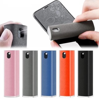 2in1 microfiber screen cleaner chai xịt điện thoại di động máy tính bảng máy tính tv màn hình làm sạch màn hình khăn lau không có cồn