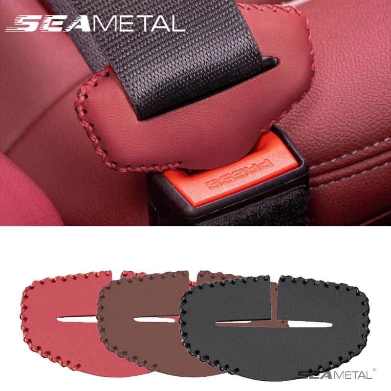 chốt dây an toàn ô tô SEAMETAL Vỏ Bọc Khóa Dây Đai An Toàn Chống Trượt Cho Xe Hơi