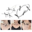 Mya Thời Trang Ruy Băng Đen Nơ Vòng Cổ Ngọc Trai Giả Hợp Kim Dây Xích Choker Dây Xích