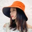 Mũ xô DUKGLOW Xuân Hè Mũ Panama Mũ hai mặt chống tia cực tím Mũ ngư dân