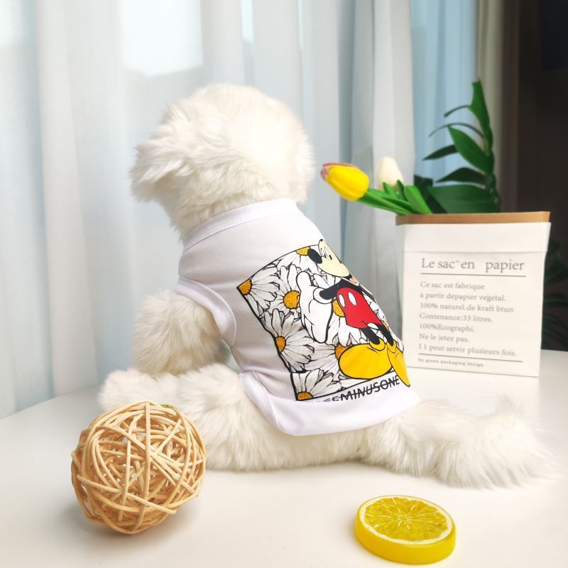 (MớI) Áo Thun Cotton HìNh ChuộT Mickey / Minnie Cho Thú Cưng