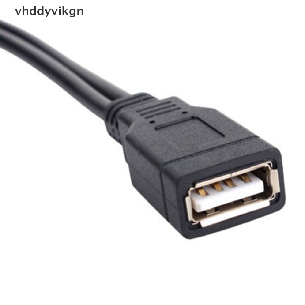 Dây Cáp Sạc Truyền Dữ Liệu Đầu USB 2.0 1 Đầu Cái Sang 2 Đầu Đực Hình Chữ Y