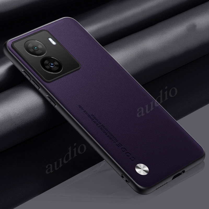 Ốp Da Trơn Kết Cấu Silicon Mềm Chống Sốc Cho iQOO Z7/Z7X/Z9/Z9x 5G