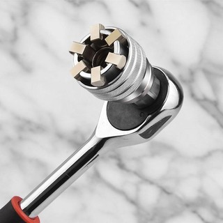 Glkwc 3 / 8inch 10-19mm Tay áo đa năng có thể điều chỉnh linh hoạt Cờ lê đầu bền