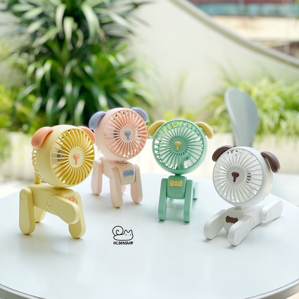 Quạt USB Động vật đeo nơ