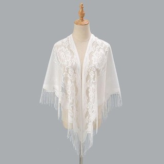 POCKETN Khăn choàng vải tuyn nữ thanh lịch, phụ kiện đám cưới, khăn cô dâu