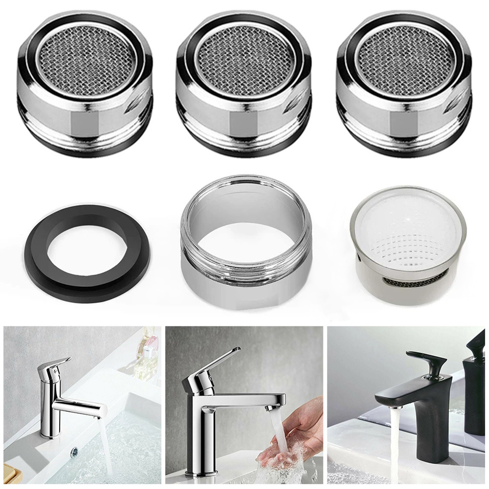 1 Đầu Lọc Vòi Nước 24mm Tiết Kiệm Nước Bằng Đồng Thau Có Đệm Cao Su