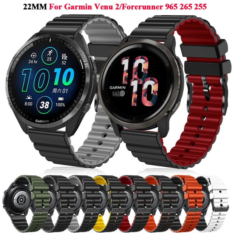 Pulseira De Silicone De 18mm 20mm 22mm Para Garmin Forerunner 965 265 255 55 645 245 165 265s Esportiva Venu 4 3 2s I.235348712