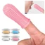 CATMALLER88 1 / 2 Chiếc Bàn Chải Đánh Răng Silicon, Bàn Chải Đánh Răng Ngón Tay Cho Bé Cao Su BPA Free, Chăm Sóc Sức Khỏe Mềm Mại Bàn Chải Răng Silicon Cấp Thực Phẩm Trẻ Em