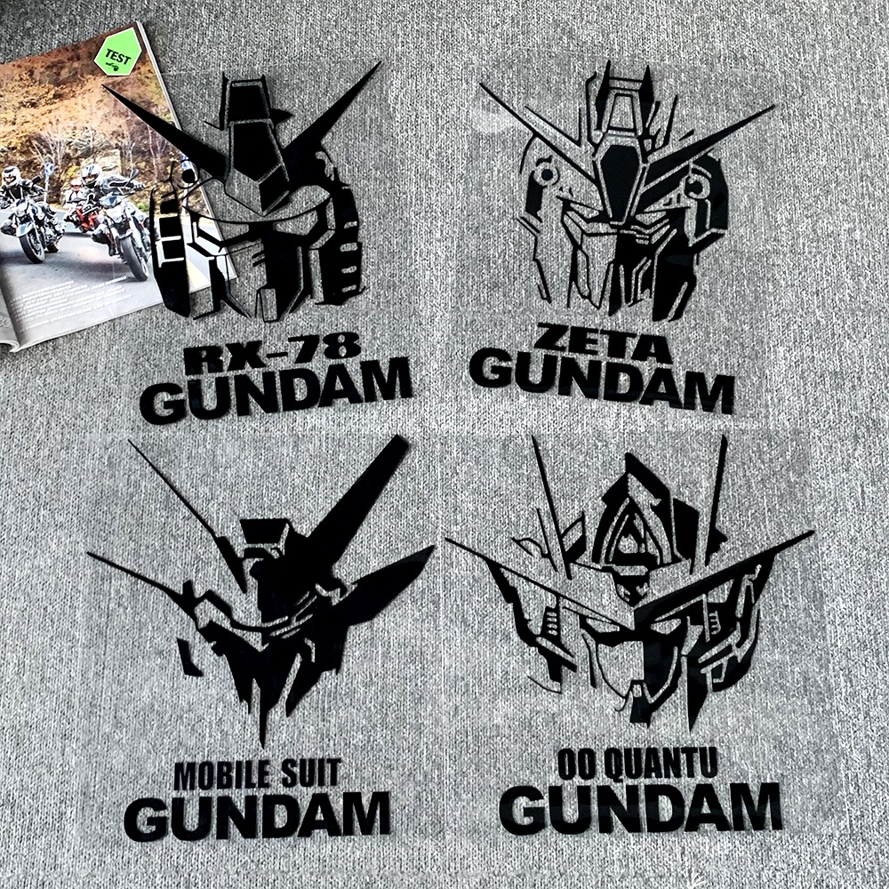 Sticker Dán Trang Trí Kính Chắn Gió Xe Hơi Hình GUNDAM Mobile Suit Nhật ...