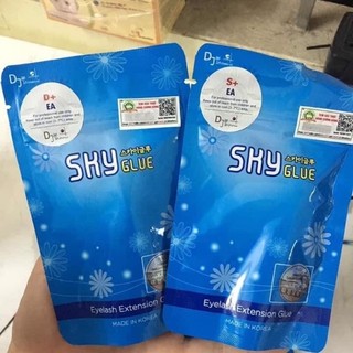 Keo sky S+ LASHES SUPPLY khô nhanh 1-2s, thích hợp để tạo fan hoặc nối cho khách, dành cho thợ NỐI