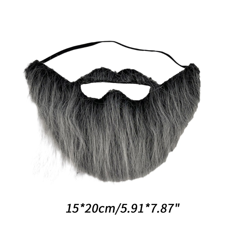 [SUIT] Râu Giả Dài Lông Tơ Râu Cosplay Đạo Cụ Halloween Râu Giả Ngộ nghĩnh ria mép