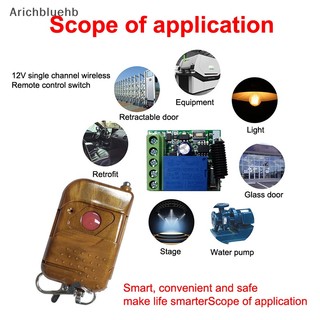 < Arichbluehb > Điều khiển từ xa không dây 433Mhz EV1527 Bộ phát mã học tập 2 botton 12V 10A Bộ thu rơle RF đang được bán