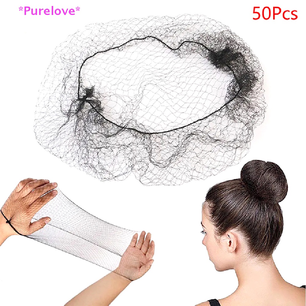 Set 50 Lưới Búi Tóc Co Giãn Màu Đen 30 / 50 / 60CM