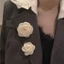 BTF Camellia Trâm Cài Nữ Trâm Cài Ve Áo Chân Đầm Phụ Kiện Camellia Corsage Pin