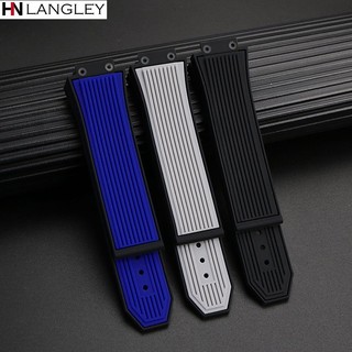 HUBLOT Vòng Tay Cao Su Silicon Mềm Chống Thấm Nước Có Khóa Logo 22mm 17 * 25mm