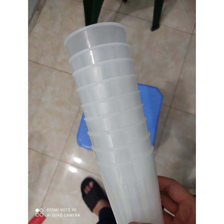Set 10 cốc nhựa uống nước  nhựa cao cấp việt nhật cốc sọc  aladanh-net-vn