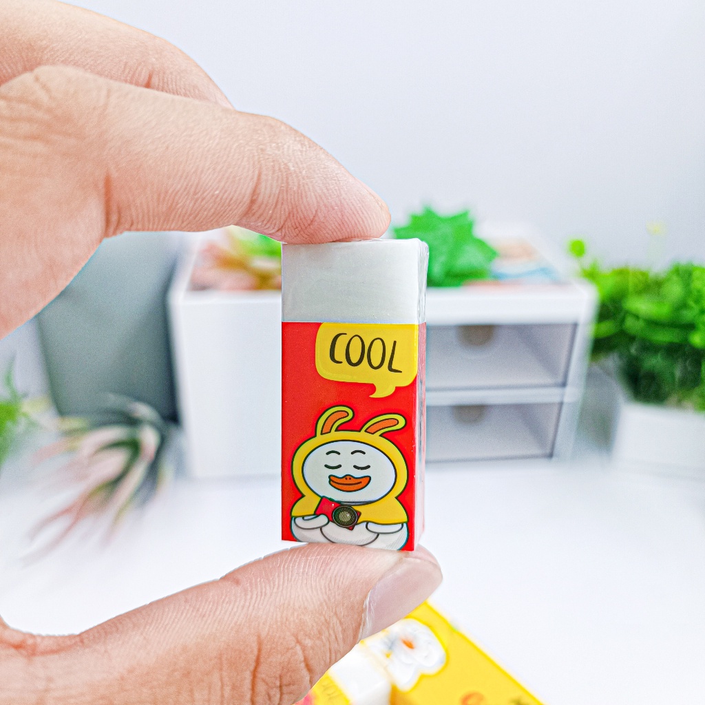 Gôm Tẩy MONDEZ, Thiết Kế Hình Chú Vịt,  Làm Sạch Các Vết Chì Đen  Nhanh Chóng, Chất Liệu An Toàn Cho Bé M20001