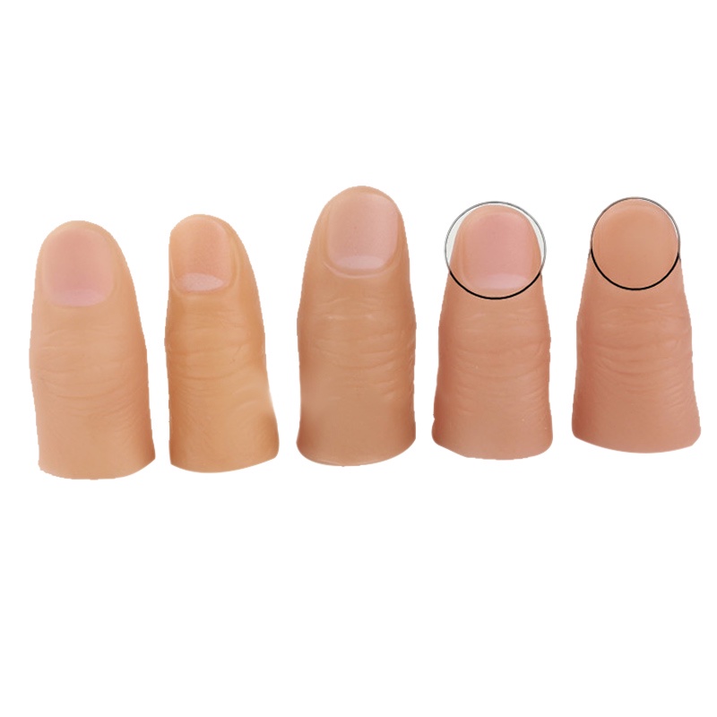 5 Chiếc Ngón Tay Ảo Thuật Lừa Giả Mềm Ngón Tay Cái Đầu Cận Cảnh Sân Khấu Thể Hiện Chống Đỡ Đồ Chơi Prank