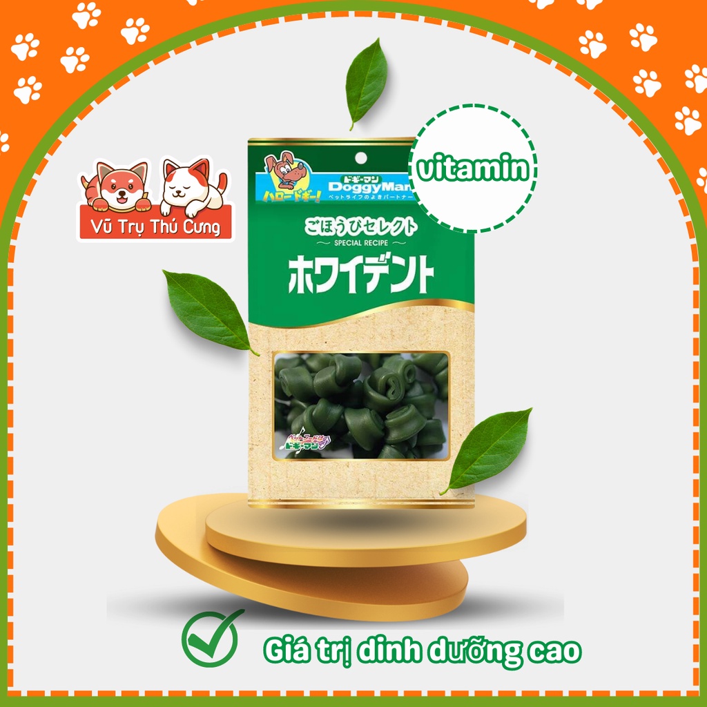 Xương gặm cho Chó DoggyMan giúp làm sạch răng, thơm miệng, tốt cho tiêu hóa (10 Nơ Xanh)