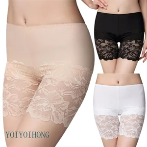Quần An Toàn Mặc Trong Váy Chất Lụa Lạnh Phối Ren Co Giãn Quyến Rũ Cho Nữ