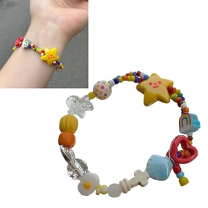 GODD Handmade Nhiều Màu Sắc Đính Hạt Vòng Tay Ngôi Sao Dễ Thương Co Giãn Vòng Tay Thời Trang Lắc Tay Dây Đàn Hồi Vòng Tay Tuyên Bố Jewelr