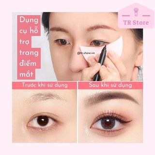 Dụng cụ hỗ trợ trang điểm mắt silicon kẻ mắt eyeliner, viền mắt, đánh phấn mắt