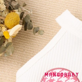 Mgg-baby Girl 3 Bộ Trang Phục Mùa Hè Không Tay Thêu Trái Tim Bộ Quần Áo Trẻ Sơ Sinh