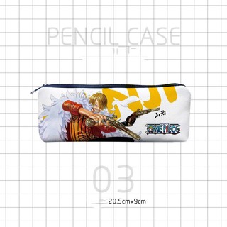 GC9 One Piece Luffy Anime Hoạt Hình Hộp Đựng Canvas Sinh Viên Bút Chì Lưu Trữ Văn Phòng Phẩm Hộp Dung Tích Lớn Cá Tính