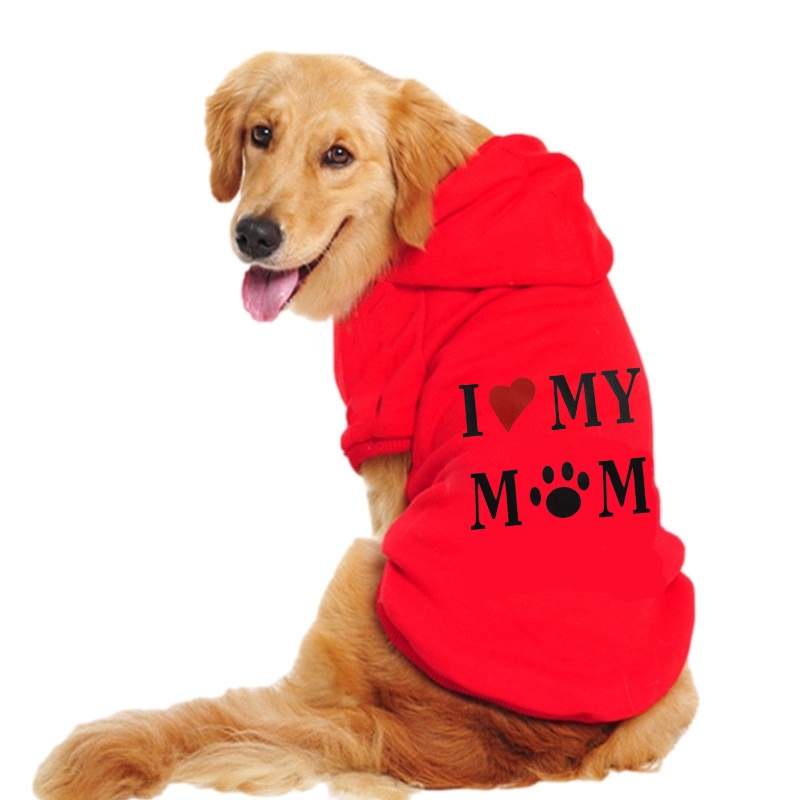 Áo sweater Có Mũ Trùm Phối Lông Ấm Áp Theo Phong Cách Thu Đông Dành Cho Thú Cưng