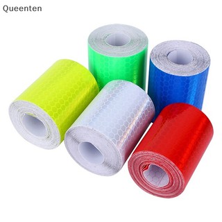 Queenten 1m * 5cm car truck reflective self-adhesive safety warning tape roll film sticker qt