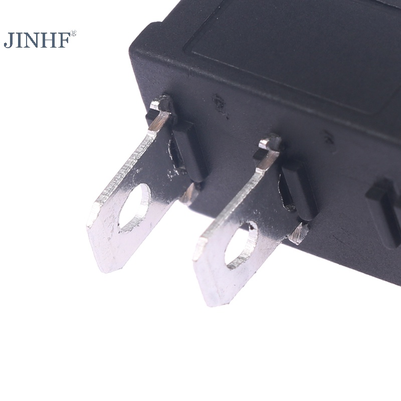 Jinhf 5 cái nút nhấn công tắc nhỏ 2pin bật / tắt công tắc rocker với nắp chống thấm nước nóng
