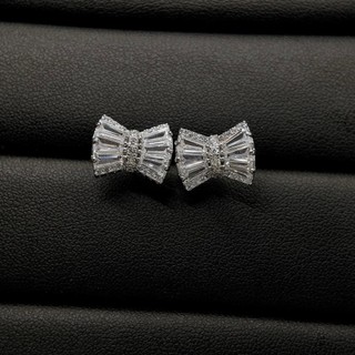 Bông tai nơ đ.á bản 14mm sang chảnh đi tiệc