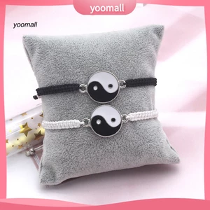 / Yo / Vòng Tay Dây Xỏ Hạt Âm Dương Âm Dương Âm Dương Lên Màu Nhanh Thời Trang Có Thể Điều Chỉnh