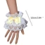 Pealike Phong Cách Nhật Bản Gothic Tay Tay Vòng Đeo Tay Ngọt Xù Ren Nhiều Màu Nơ Người Giúp Việc Cosplay Vòng Tay Wristb