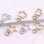 Phụ kiện móc chìa khóa hình trái tim, pentagram, dây xích, chất liệu handmade DIY dùng làm trang sức