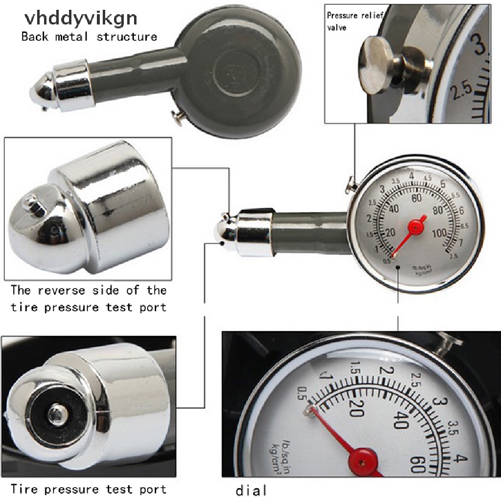 Thiết Bị Kiểm Tra Áp Suất Lốp Xe 0-100PSI