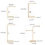 Flgo Trang Sức Người Tổ Chức Wrought Sắt Giá Đỡ Vòng Tay Hiển Thị Trang Trí Đứng Bông Tai Hỗ Trợ Vòng Cổ Trang Trí Orname