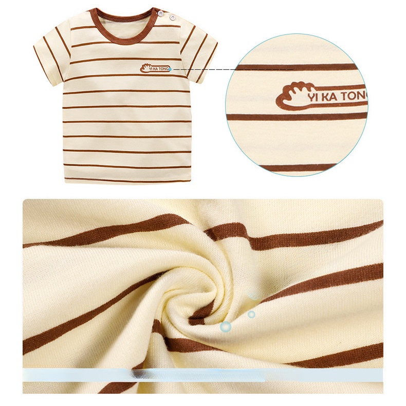 Trẻ Em Áo Thun Tay Ngắn Cotton Nguyên Chất Bé Gái Quần Áo Mùa Hè Trẻ Em Quần Áo Bé Trai Áo