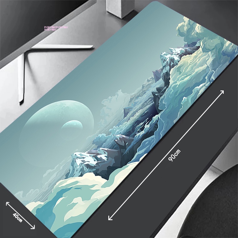 Miếng Lót Chuột Nghệ Thuật Tay Thủ Lớn Mousepad Bàn Phím Thảm XXXL Thảm Chuột 31.4x11.8in Cao Su Để Bàn Thiết Kế Thảm Bàn Làm Việc Mềm Mousepads