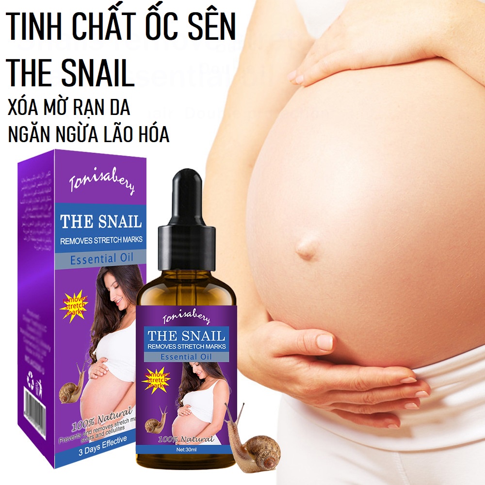 Tinh Chất Ốc Sên Hỗ Trợ Giảm Sẹo, Làm Mờ Vết Rạn Da Sau Sinh THE SNAIL REMOVES STRECH MARKS