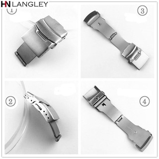 Khóa Bấm Đồng Hồ 16mm 18mm 20mm 22mm Bằng Inox 304 Chuyên Dụng Cho Seiko