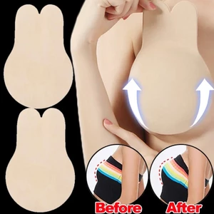 Miếng Dán Ngực Bằng Vải Không Dệt Siêu Mỏng Thoáng Khí Hình Tai Thỏ Cho Đầm Cưới