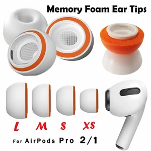 1 Cặp Nút Bọc Đầu Tai Nghe Bằng Cao Su Non Mềm Cách Âm Thay Thế Cho Airpods Pro 1 / 2