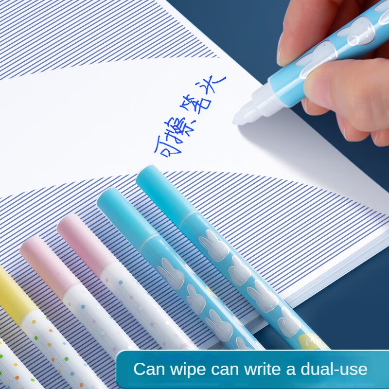 M&G Bút Bi M&G Hai Đầu Có Thể Tẩy Xóa Màu Xanh Dương Trơn Dành Cho Học Sinh