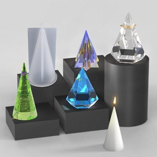 Khuôn Làm Giá Đỡ Nhẫn Hình Kim Tự Tháp Bằng Nhựa Resin DIY
