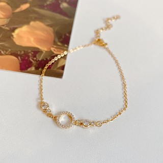 MEOWU Vòng Tay Gold Tròn Khoen Phong Cách Hàn Quốc Sang Trọng Trẻ Trung