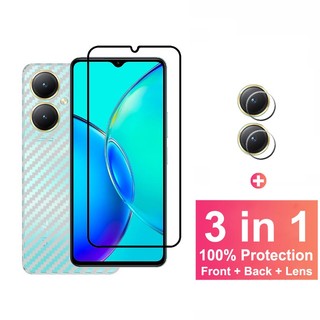 cường lực Vivo Y27 Kính Cường Lực Bảo Vệ Màn Hình Cho Vivo V27 Y36 Y78 Y02 Y22 Y27 Y16 V25 V23 Y02a Y22s Y02T V23e X90 Pro 5G Bảo vệ máy ảnh & Phim sợi carbon